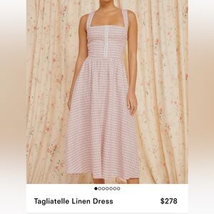 Reformation Tagliatelle linen dress